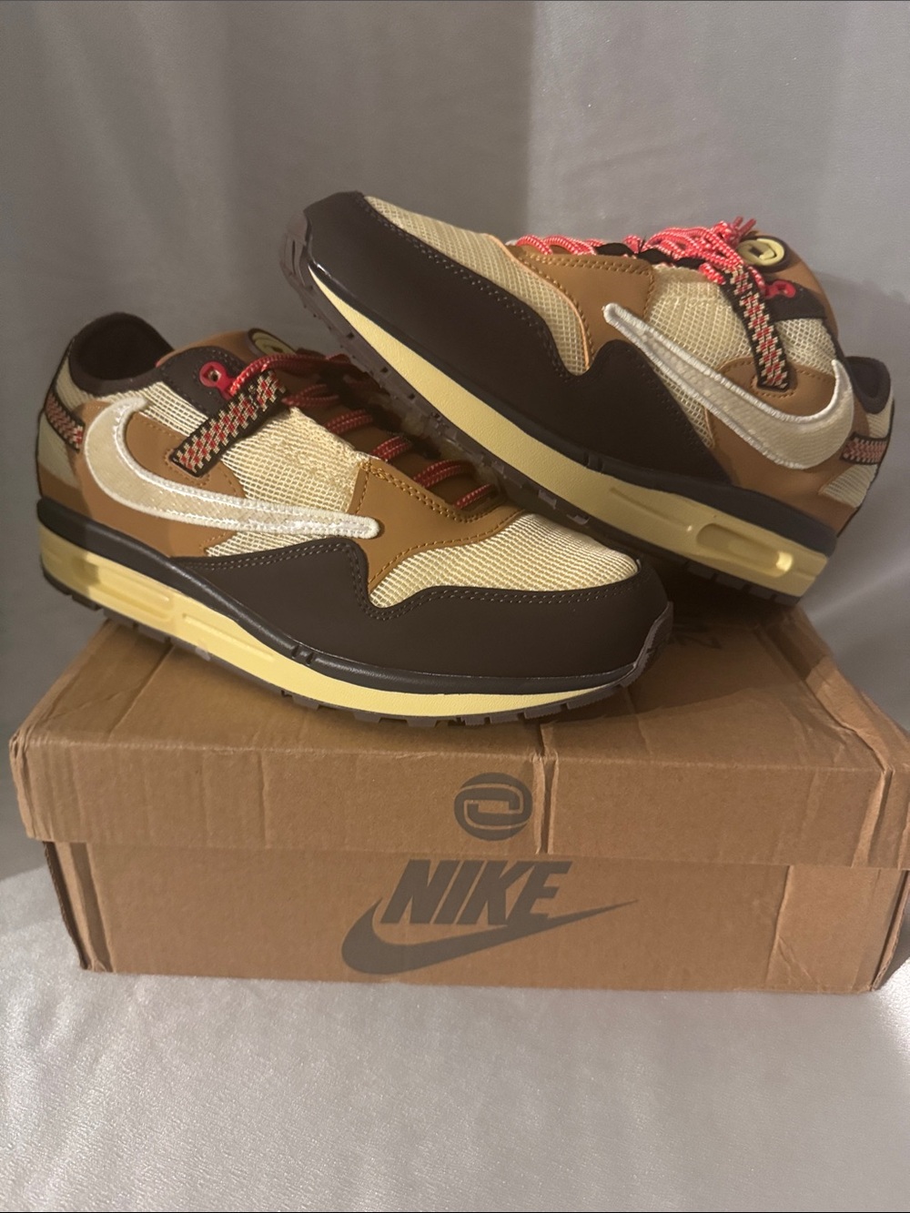 Nike Air Max 1 x Travis Scott "Cactus Jack" Baroque Brown sneakers-🔥New! Size:11